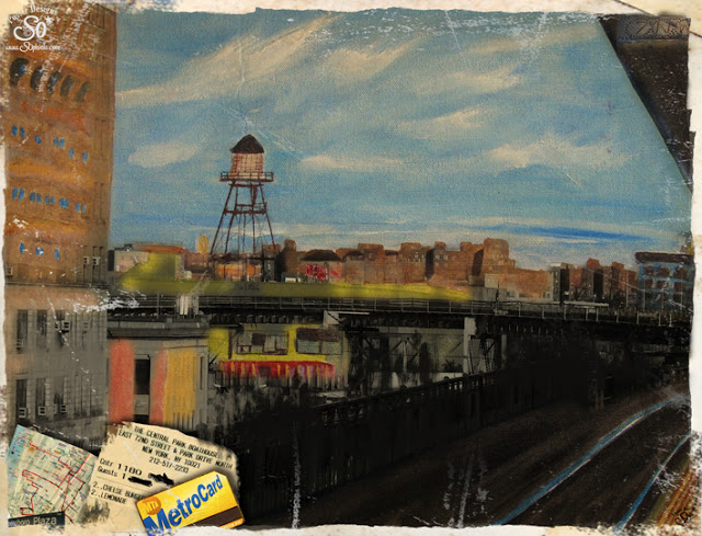 New York Oil Painting & Mixed Media on Canvas Paining by Sophie Lo